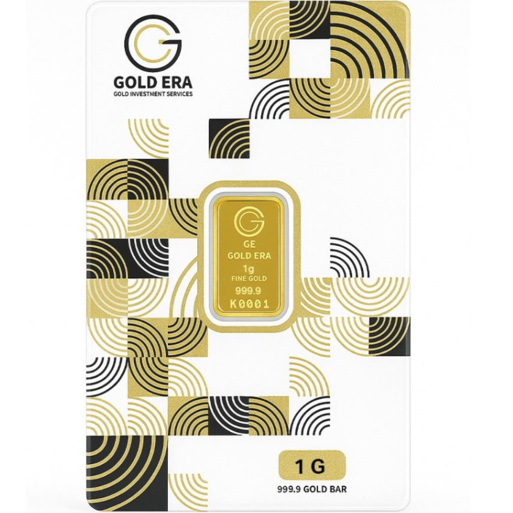 Gold Era minted Gold bar 1g, 999.9 fine – made in UAE
