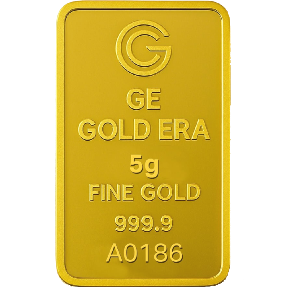 Gold Era minted Gold bar 5g, 999.9 fine – made in UAE