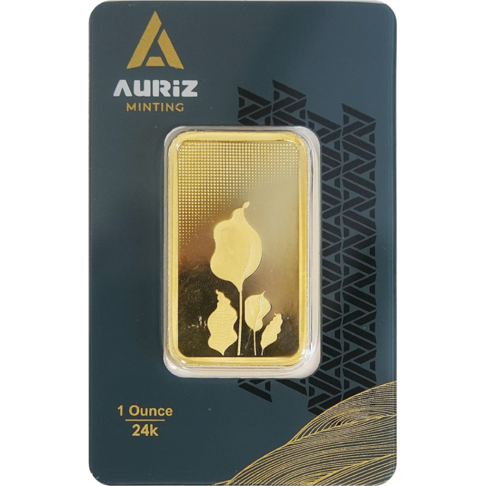 Auriz minted Gold bar 1oz, 999.9 fine – made in UAE