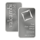 Valcambi Suisse minted Silver bar 1oz, 999.0 fine - made in Switzerland