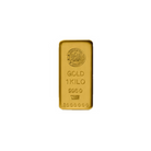 Gold bar with 'Gold 1 Kilo' and '995' marking on a white background